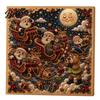 Winter Holiday Crafting Supplies Christmas Faux Pearl Art Kit, DIY Rhinestone Painting 8" X 8", Cartoon Sparkling Mosaic for Beginners Snowman Animal