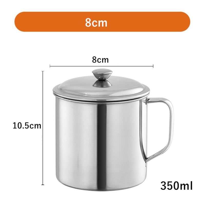 

Кружка для пива и кофе из нержавеющей стали 304, походная, противоожоговая, для чая, холодной воды, для домашнего офиса, для полоскания горла, с крышкой 200-1100ml