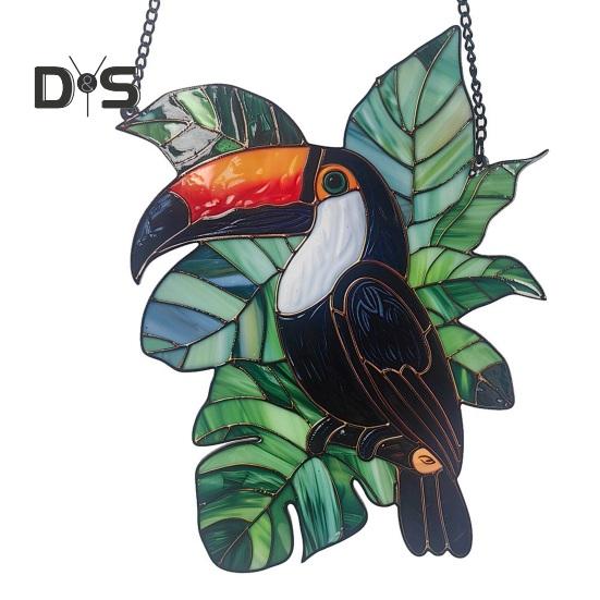 

Акриловые горшечные растения подвесные украшения для дома, офиса, помещения, улицы, витражи, животные, настенные подвесные украшения, подвески в виде ловца солнца H