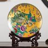 26CM Ceramic Plate Ornaments Home Decorations Furnishings Flower Arrangement Home Crafts Modern With Base