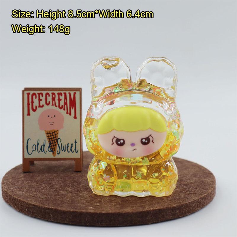 Oiled 8.6Cm Quicksand Dream Rabbit Ornament Cute Cartoon Desktop Ornament