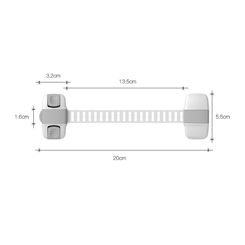 1 Piece Multi-Function Child Protection Anti-Pinch Cabinet Refrigerator Plastic Safety Buckle Baby Safety Drawer Door Lock