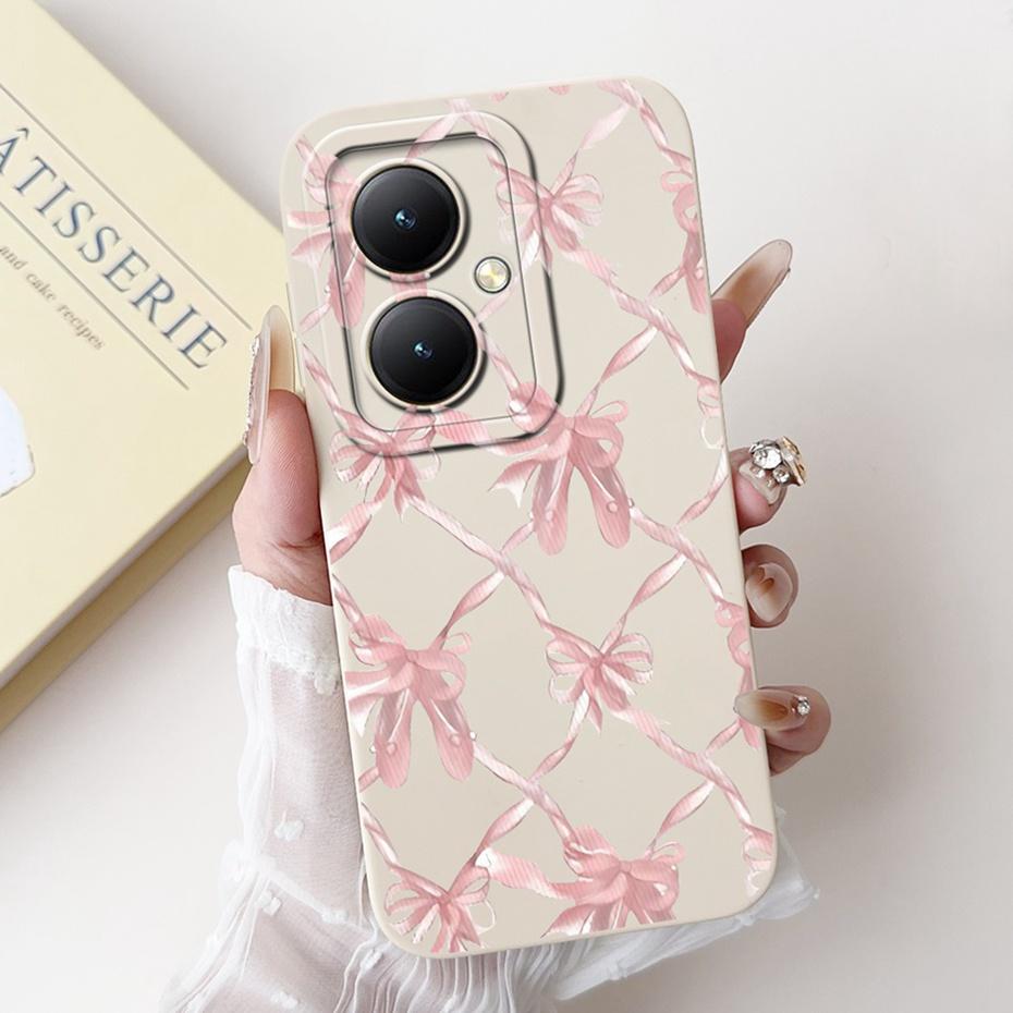 For Vivo Y35+ Y35m+ 5G Lens Protective Phone Case For Vivo Y35Plus Y35M Plus 5G Lovely Pattern Soft Silicone Jelly Cases