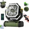 Multifunctional Remote-Control Camping Fan with Light - Long Battery Life, Strong Wind for Outdoor Use