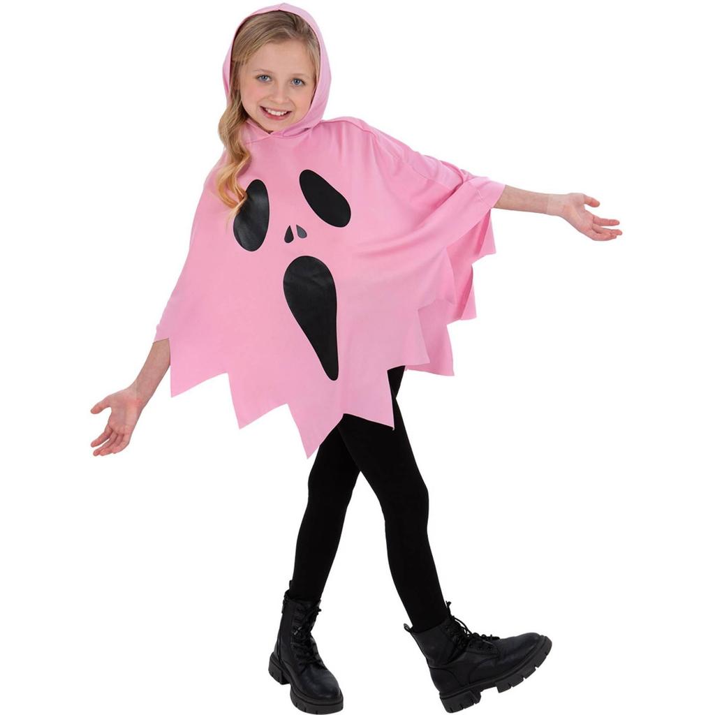 Smiffys Girls Ghost Costume Poncho