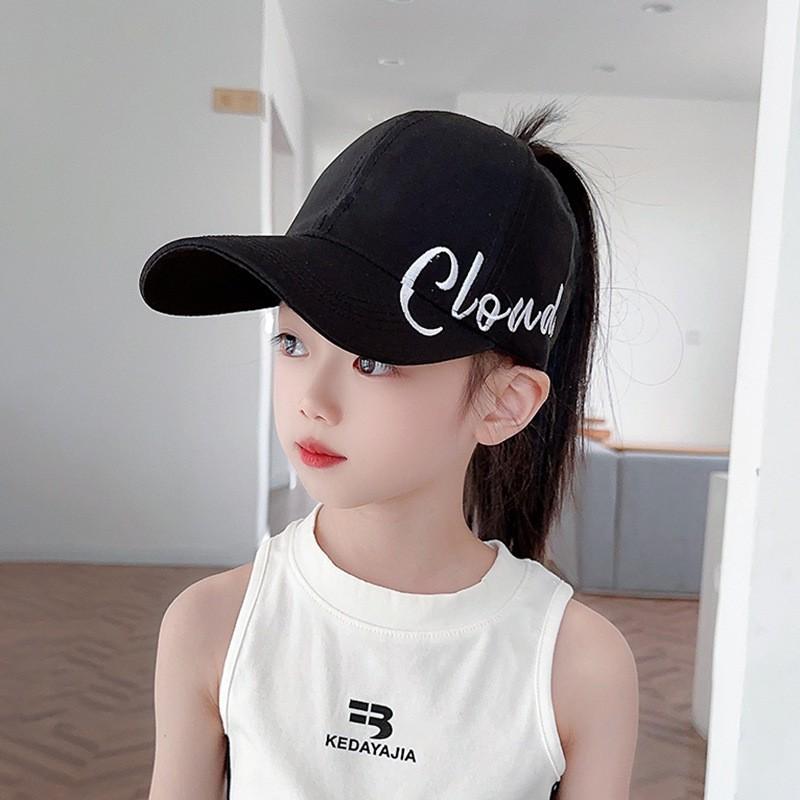 Children Adjustable Baseball Cap Letter Embroidery Style Classic Duckbill Design Suitable for Ages 48-54 Cm Head Circumference