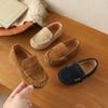 Fashion Boy Leather Shoe Solid Color Versatile Kids School Causal Single Shoes Breathable Non-slip Children Slip-on Flat Loafers