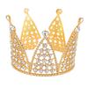 Mini Crown Cake Toppers Metal Rhinestones Princess Tiaras Royal Decors with a Bright Finish for Decorating Cake, Bouquets, Flower Gift Boxes, and Gift