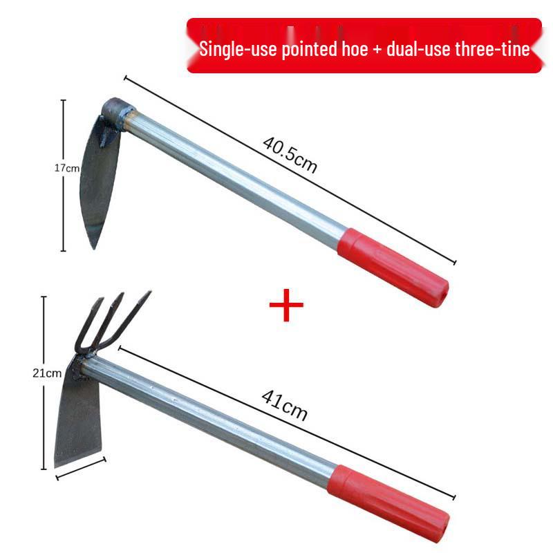 Multifunctional Stainless Steel Gardening Hoe for Planting, Weeding, and Digging 