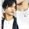 Shinjuku Gin No Kura Large 9mm Cubic Zirconia Pendant Top (Chain Not Included) Men's Silver 925 Crown-Shaped Single Stone Simple