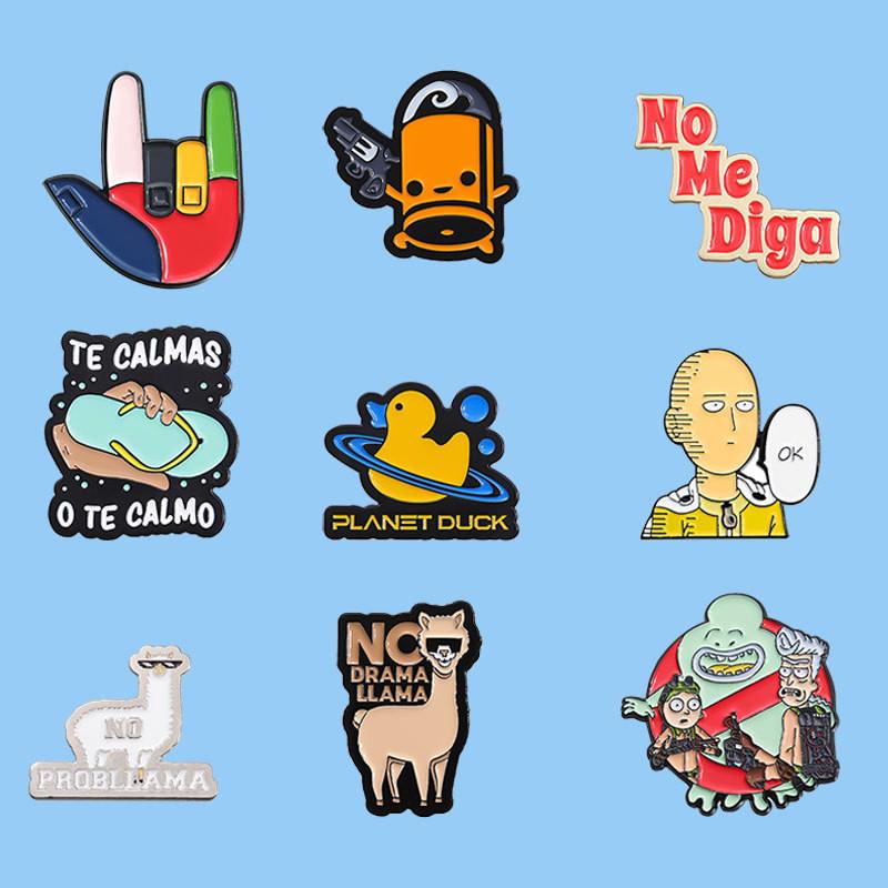 Rainbow Cartoon Stylish Animal Brooch Pin Offering Versatile Decoration For Clothing And Hats