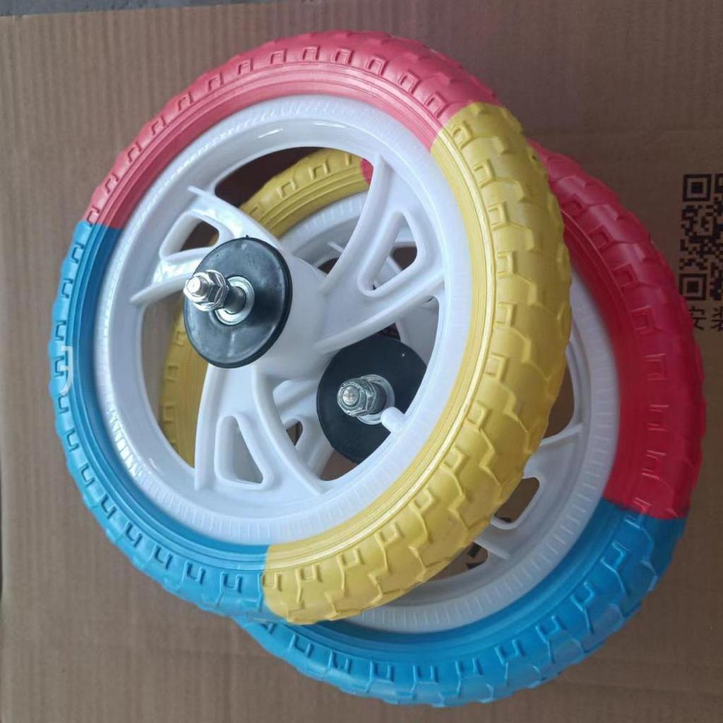 Balance Bike Spare Tire Set, Foam Airless Replacement Tire, Nylon Repair Kit, No Inflation Required,