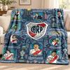 Atletico River Plate blanket Flannel Blanket Soft Cozy Plush Throw for Sofa Bed Lightweight Home Decoration Outdoor camping