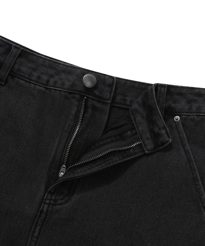 Covernat Woman Denim Long Skirt Black