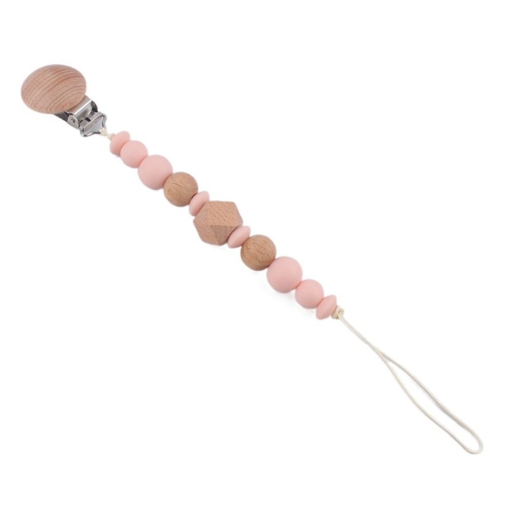 

Восьмиугольные космические бусины, детские соски-пустышки, деревянные детские прорезыватели, игрушки, ремни, дети светло-розовый