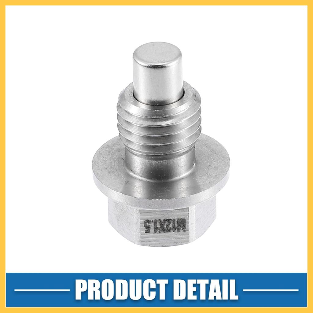 Motor Magnetische Ölablassschraube Ersatz für BMW E90 E92 E93 E46 E39 120i, M12x1.5 Edelstahl mit Kupferdichtung Auto Ersatzteile