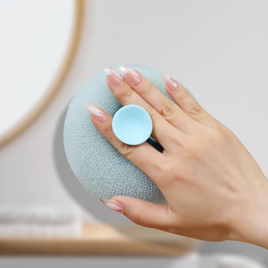 4 pezzi di spugna da bagno esfoliante per la doccia, super morbida, con ventosa, per il corpo