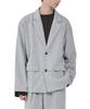 WEGO Bonded Sweat Tailored Size Heather Gray Men's Jacket, M,