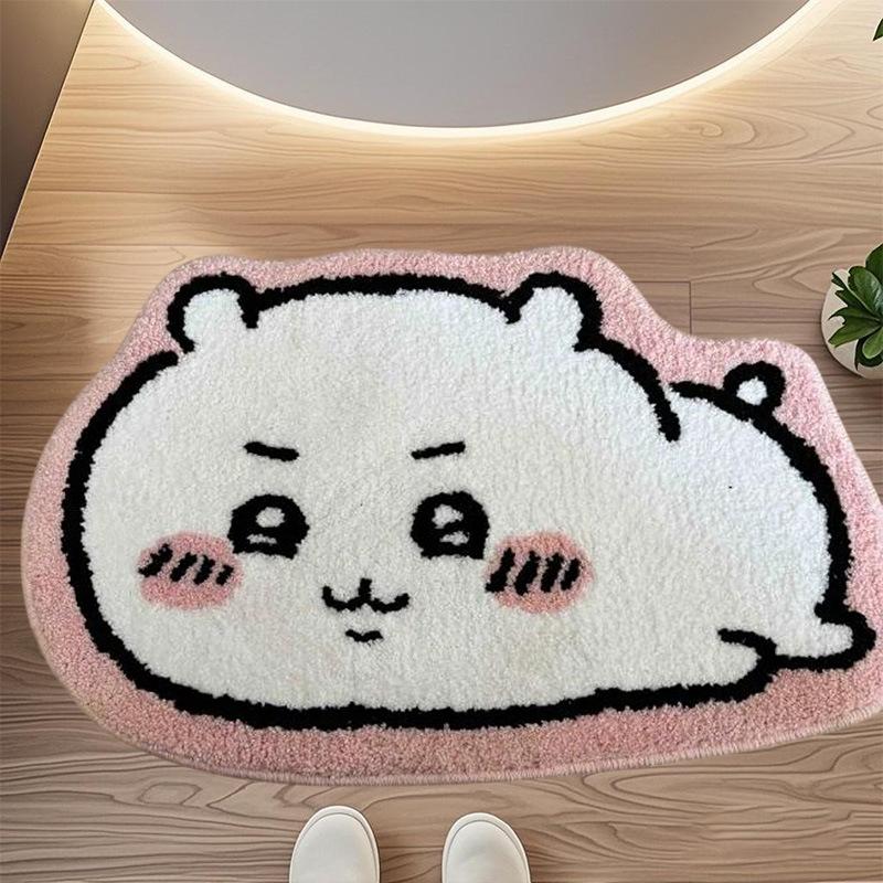 

Милый утолщенный коврик для пола в ванной, домашний ковер для туалетной двери, плюшевый впитывающий коврик для ног 40 * 60cm