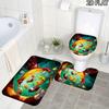 3Pcs Flannel Toilet Mat Set MTSJTrayman Bathroom Rug Bath Carpet Non Slip Home Decor