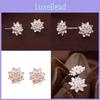 Charming Silver Plated Lotus Flower Ear Stud Earrings For Trendy Womens Fashion Jewelry