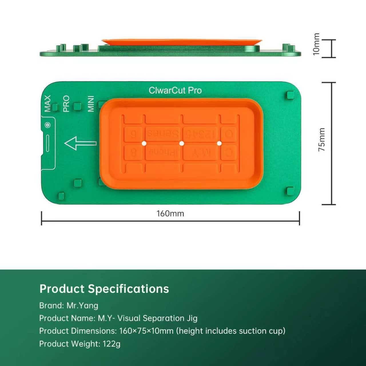 

M.Y Visualized Mobile Phone/Tablet Screen Separator: Precise Alignment, Suitable for Both Flat and Curved Screens