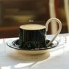 Chinese Style Ceramic Coffee Cup Flower Design Sense Coffee Cup And Saucer Kitchen Supplies Cup And Saucer Suit Microwave Oven
