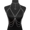 Sexy Body Chain Women Metal Body Chain Harnesses Jewelry Decoration Festival Rave Dance Costume Accessories