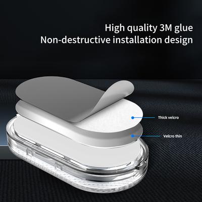 Lumières LED Tactiles pour Voiture Sans Fil Lumière Intérieure Recharge USB Lampes de Lecture de Plafond pour Toit de Voiture pour Porte Pied Coffre Rangement