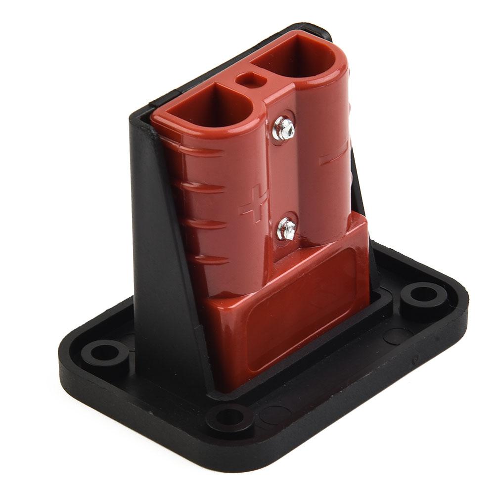1pcs 50A Connector Flush Mount Bracket Panel Cover For Caravan Camper Boat Truck Cable Connectors Plug