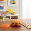 6-Layer Stackable Hamburger Plate Set Mini Dinner Plate Dessert Tableware Bone Spit Plate Funny Sauce Containers Table Decor