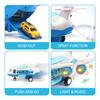 Airplane Plane Toy With Smoke Sound Light Fricton Powered Educational Toy Vehicle With Mini Cars Great Gift For Boys Girls