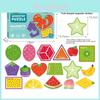 Magnetisches Obst-Puzzle für Kinder mit ABC-Buchstabenlernen und Bastelspaß