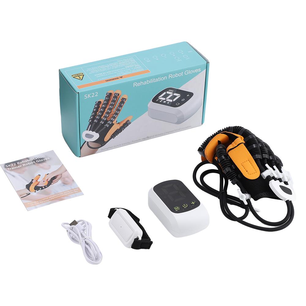 

Finger Rehabilitation Exerciser Robot Gloves Stroke Hemiplegia Cerebral Infarction Training Massage Device Finger Hand Massage XL Size
