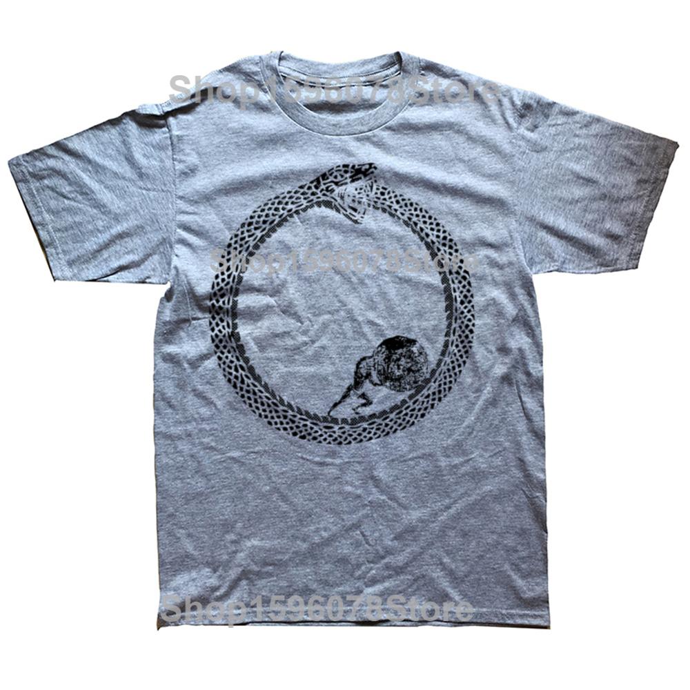 Sisyphus in An Ouroboros Snake Unisex Philosophy T Shirts Men Cotton Humor Streetwear Tee Shirt Short Sleeve Loose Clothing