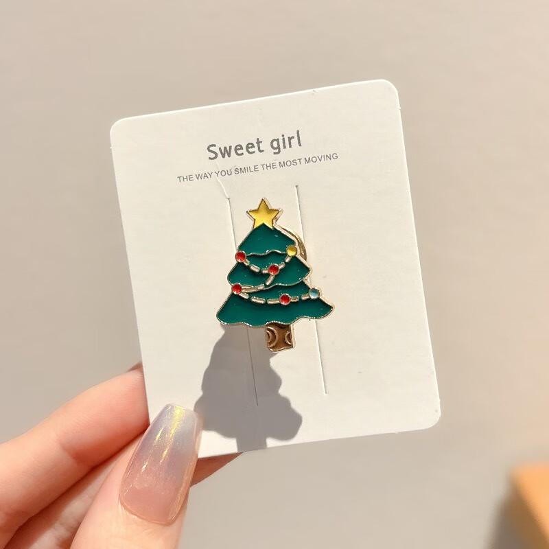 Набор металлических брошей-пинов  Рождественская елка
