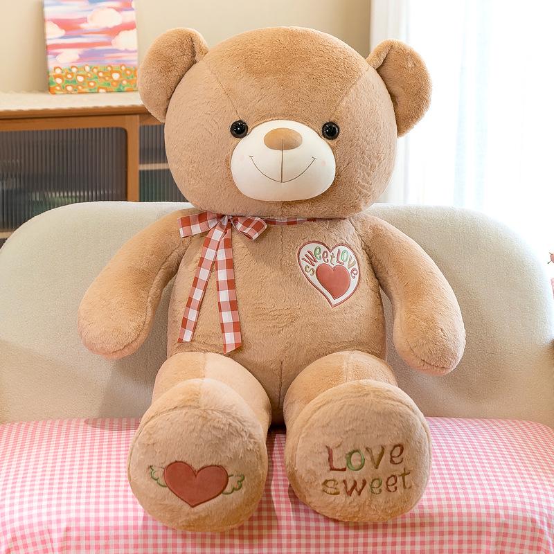 Sweet Ribbon Teddy Bear Plush Doll - Perfect Birthday Gift for Girls