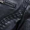 Washed Leather Jacket, Large Size Autumn and Winter PU Leather Jacket