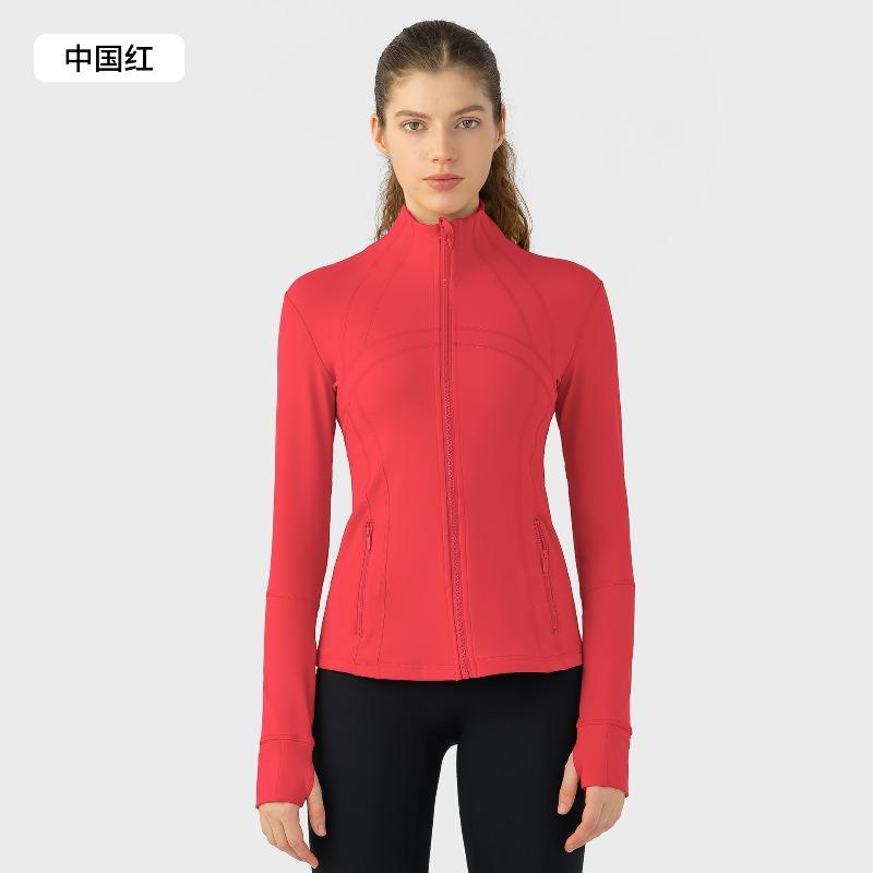 Noul palton sport de yoga pentru toamnă și iarnă, elastic, cu fermoar, pentru femei, top jacket lung cu mânecă lungă pentru alergare, fitness, yoga