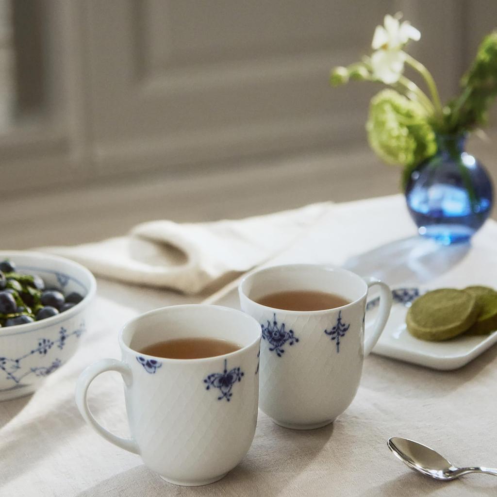 [Authentic Import] Royal Copenhagen Blue Palmette Blossom Mug Pair 280ml Wedding Gift Present 1078755