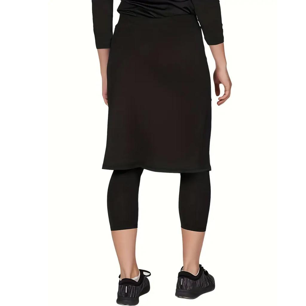 Women's Tennis Golf Skirts Workout Skirted Leggings Yoga Pants With Skirts Skorts Pockets