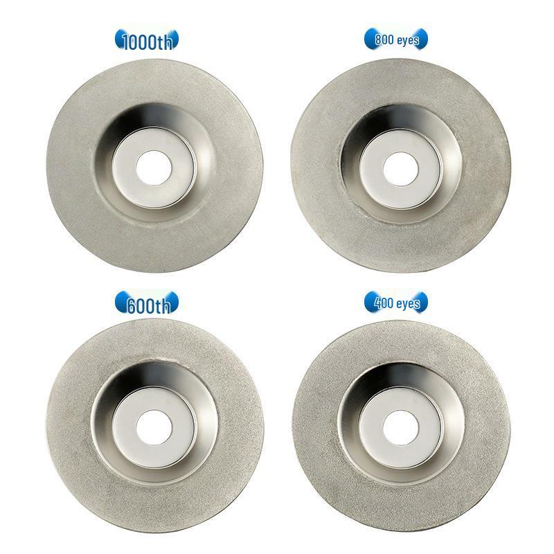 Kitchen Knife & Scissors Sharpening Disc - Cymbal-Shaped Angle Grinder Wheel