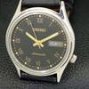 VINTAGE SEIKO AUTOMATIC 7019A JAPAN HERREN SCHWARZES ZIFFERBLATT UHR a500084-2 R151a-a500084
