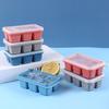 Safe and Odorless Silicone Ice Cube Tray with Cover 6 Cavity Ice Maker
