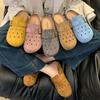 Thick-soled bag head and half slippers, women wear new hole shoes in summer, and a pair of cool slippers