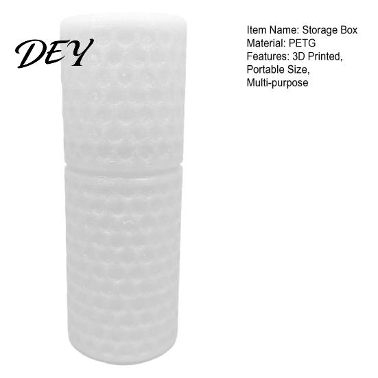 Minimalist Swab Storage Box 3D Printed Cotton Box, Portable Travel Desktop Dispenser Holder, Multi-purpose Container Organizer for Home Bedroom