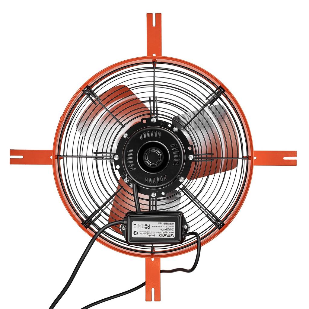 VEVOR Gable Mount Fan, 38.1 cm Attic Vent Exhaust Fan 1650 CFM Thermostat, Cooling and Ventilation for Home, Garage, Warehouse, Workshop