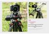 YELANGU Portable Electric Video Slider with Wireless Remote Control for DSLR Cameras