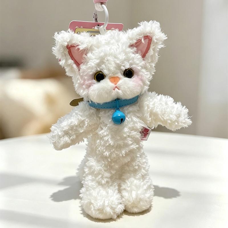 Devin Soft Plush Cat Keychain With Pp Cotton Filling For Bag Decor And Collection