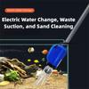 High Power Aquarium Gravel Cleaner Length-adjustable Multi-Functional Vacuum Water Changer Plug and Play Fish Tank Water Changer